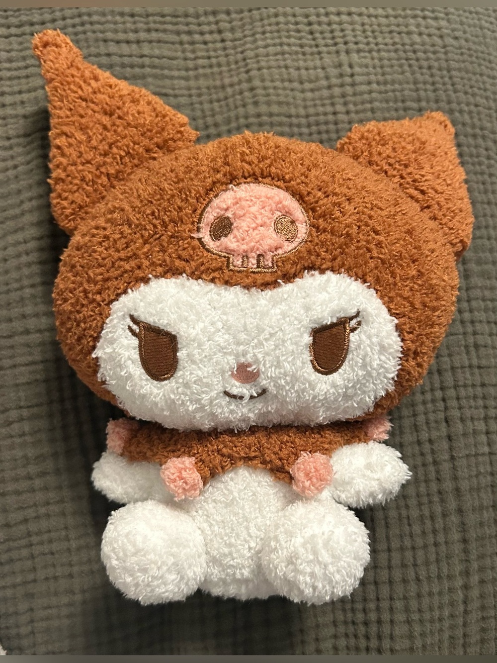 Sanrio Kuromi Plush - Brown, White & Pink Accents
